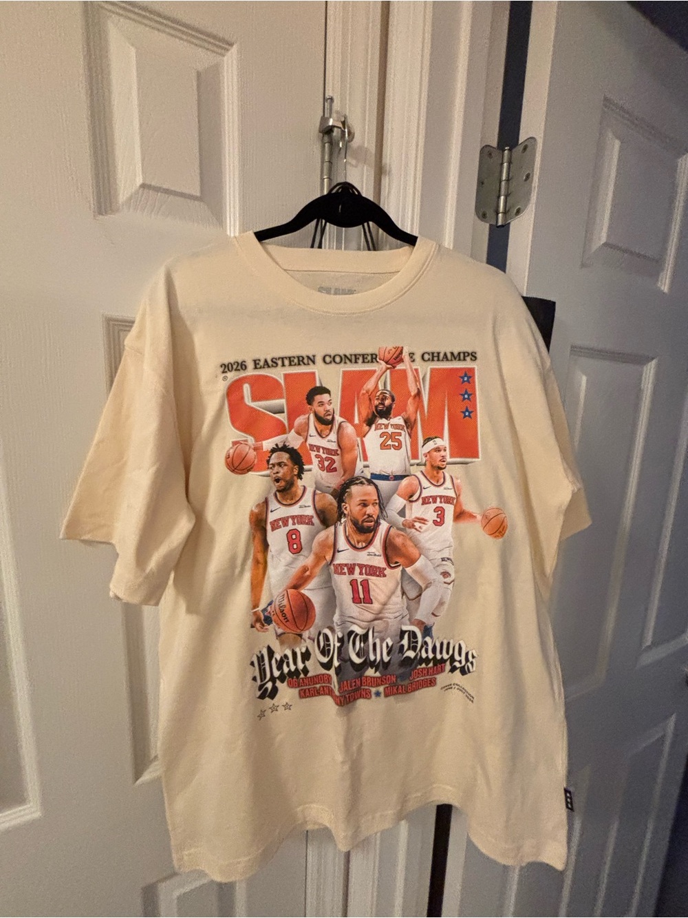 Cream New York Knicks 'Year of the Dawgs' Graphic Tee 2026